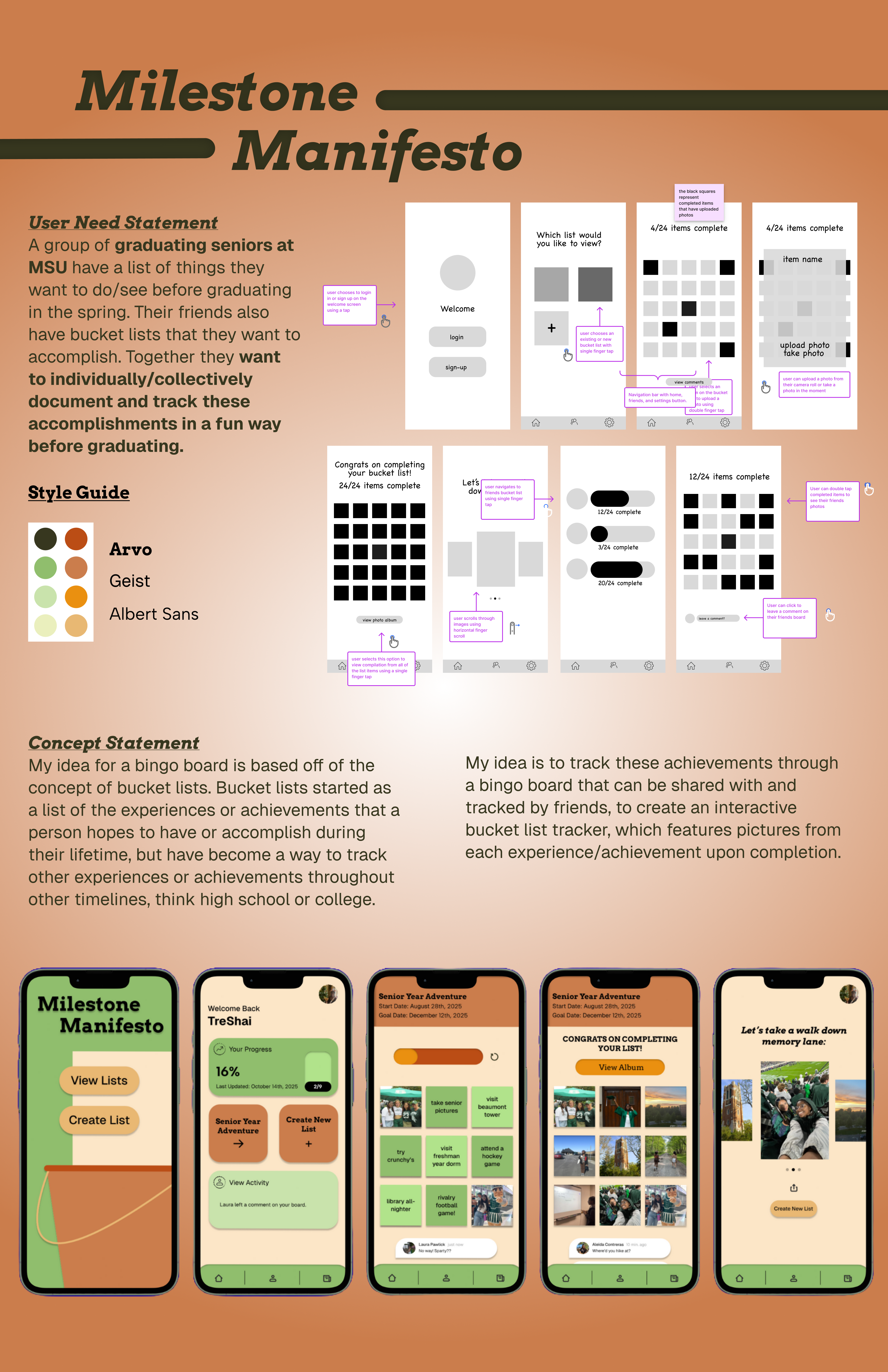 Milestone Manifesto Poster